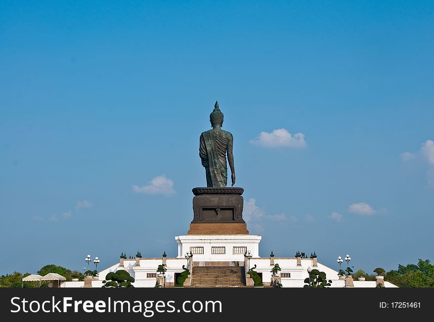 Other side of the standing Buddha sculptures. Other side of the standing Buddha sculptures.