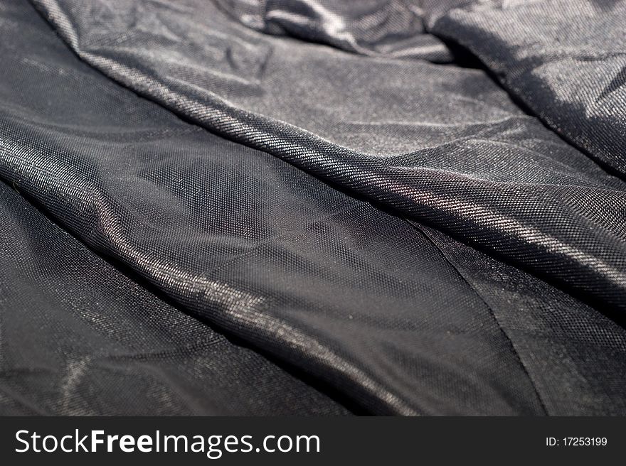 Black Synthetic Fabric
