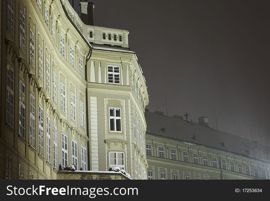 Prague castle in winter, the Czech Republic, 2010