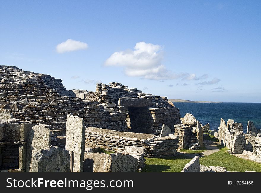 Iron age settlement at Gurness Orkney