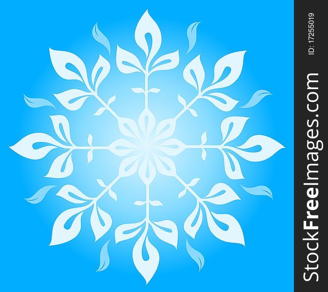 Snowflake Winter  Illustration