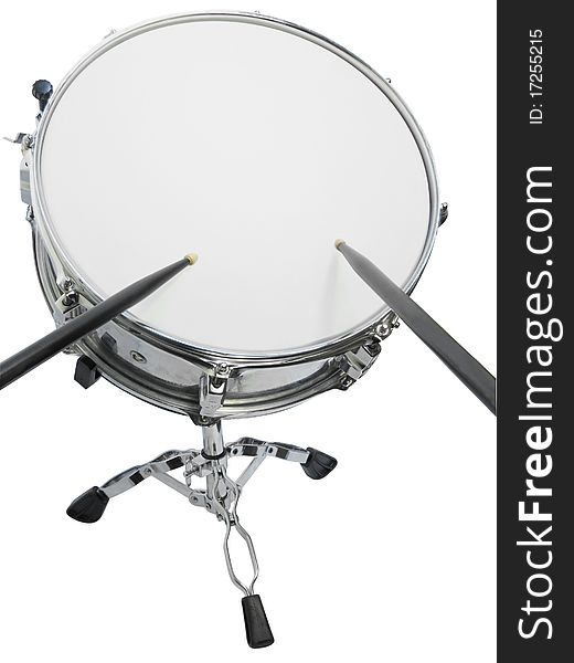 The image of drum under the white background