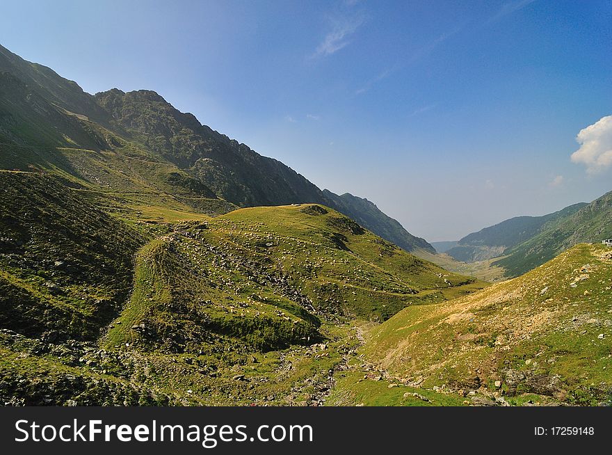 Mountains landscape in Rodnei mountains, Romania