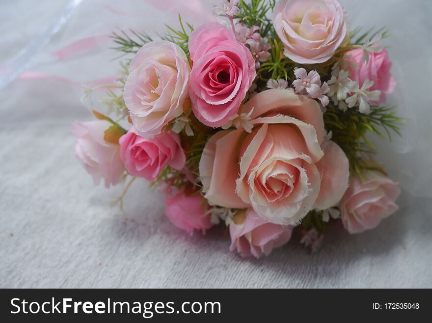 Wedding Flower And Beautiful Pink Rose
