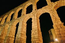 Roman Aqueduct At Segovia Stock Photo Roman Aqueduct At Segovia Stock Photo