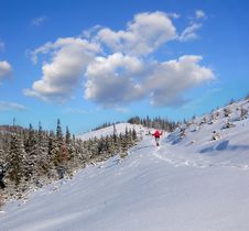 Winter Landscape In Mountains Stock Image Winter Landscape In Mountains Stock Image