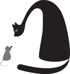 Cat And Mouse Royalty Free Stock Photo