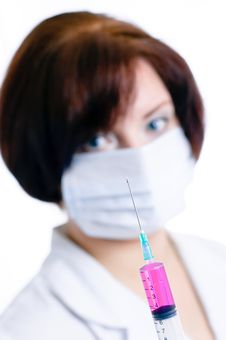 Doctor With A Syringe Stock Photo Doctor With A Syringe Stock Photo