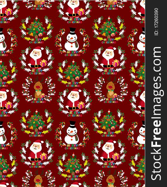 Seamless Christmas pattern