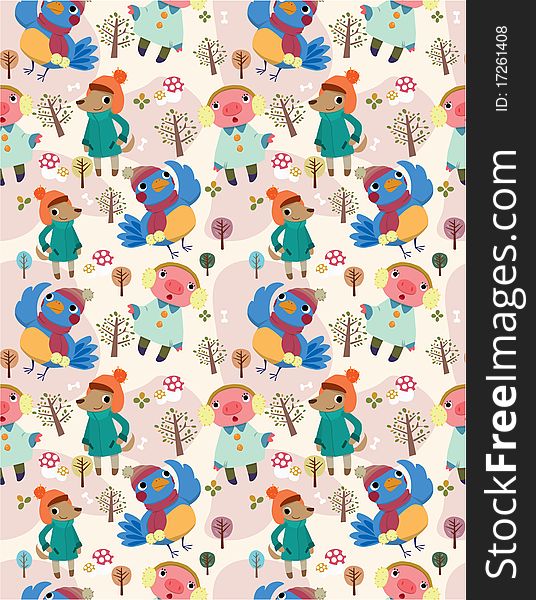 Seamless animal pattern