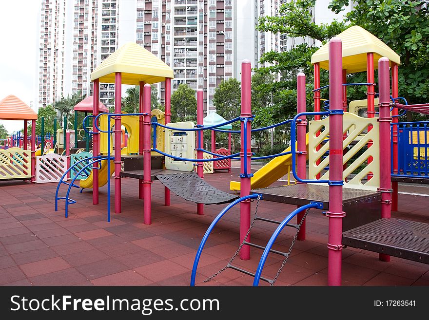 A children playground in estate