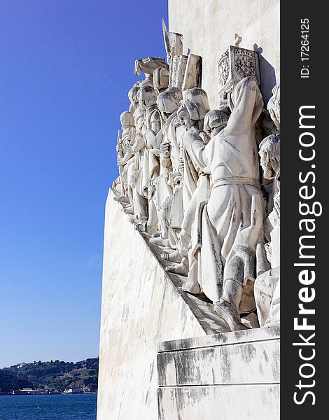 View of the Descobrimentos Tower in BelÃ©m