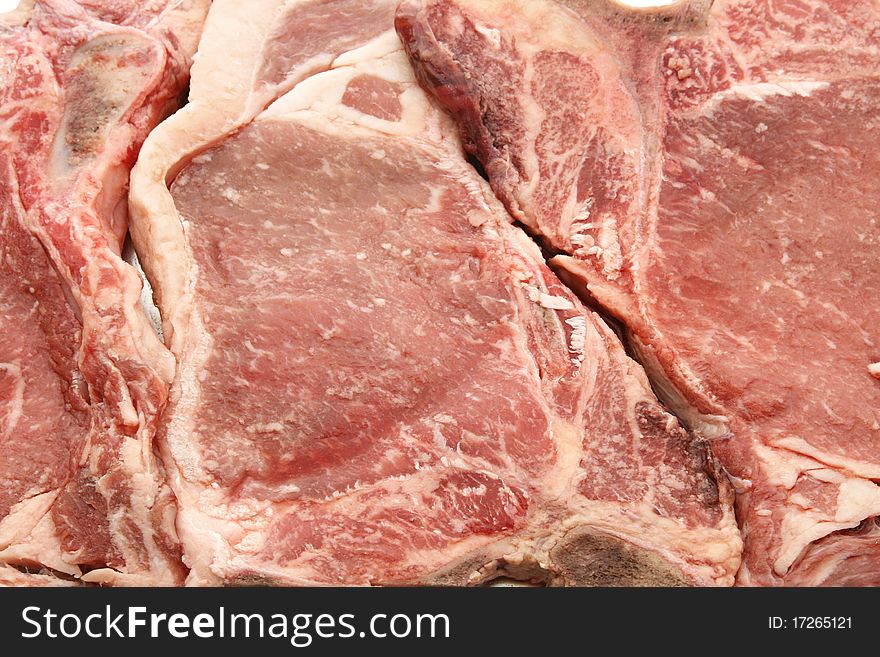 Texture of Beef T-bone background