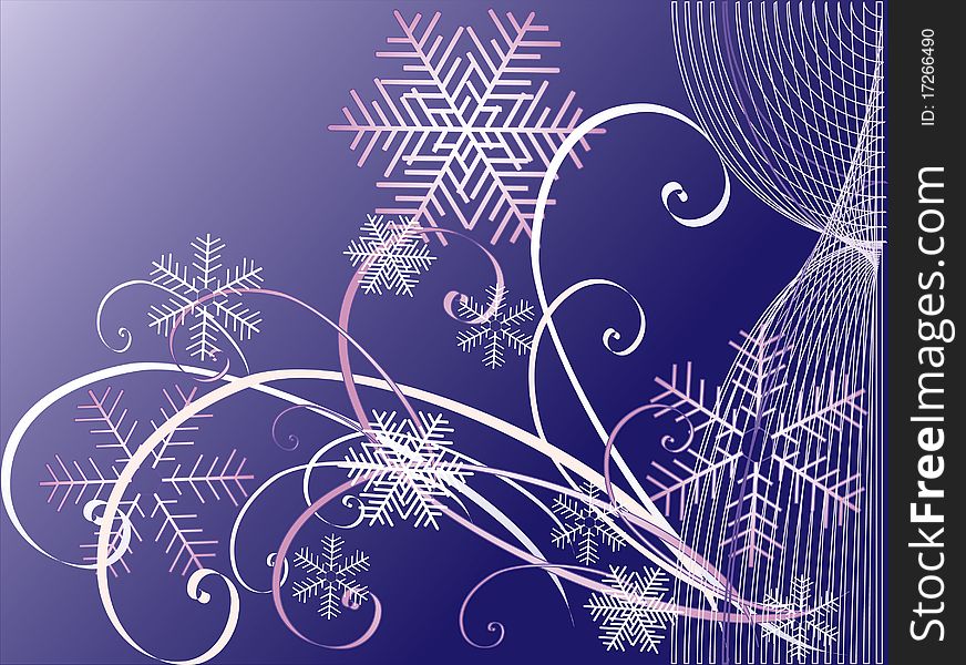 Winter backgrounds the ribbons and snowflakes. Winter backgrounds the ribbons and snowflakes.