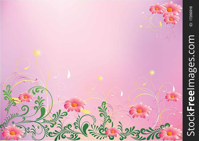 Abstract flower Illustration flower spring summer