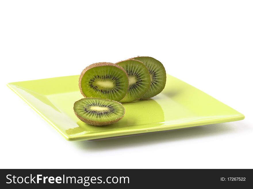 Dish Of Kiwi Fruit