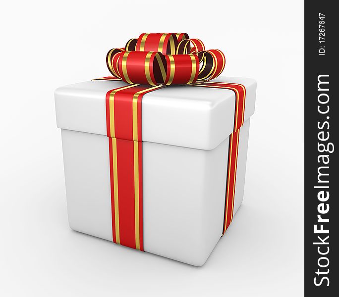 Gift box - 3d render