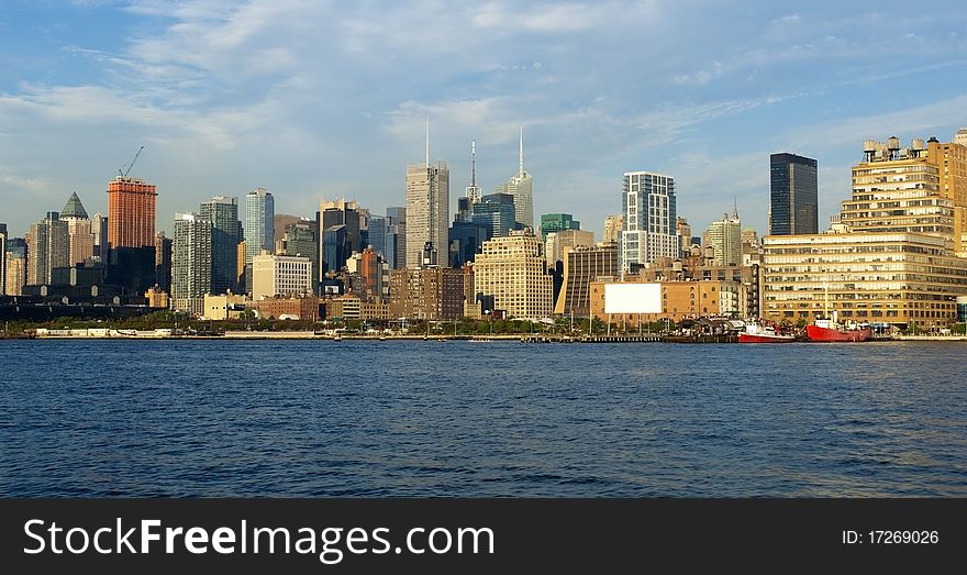 Manhattan Skyline from Hudson River