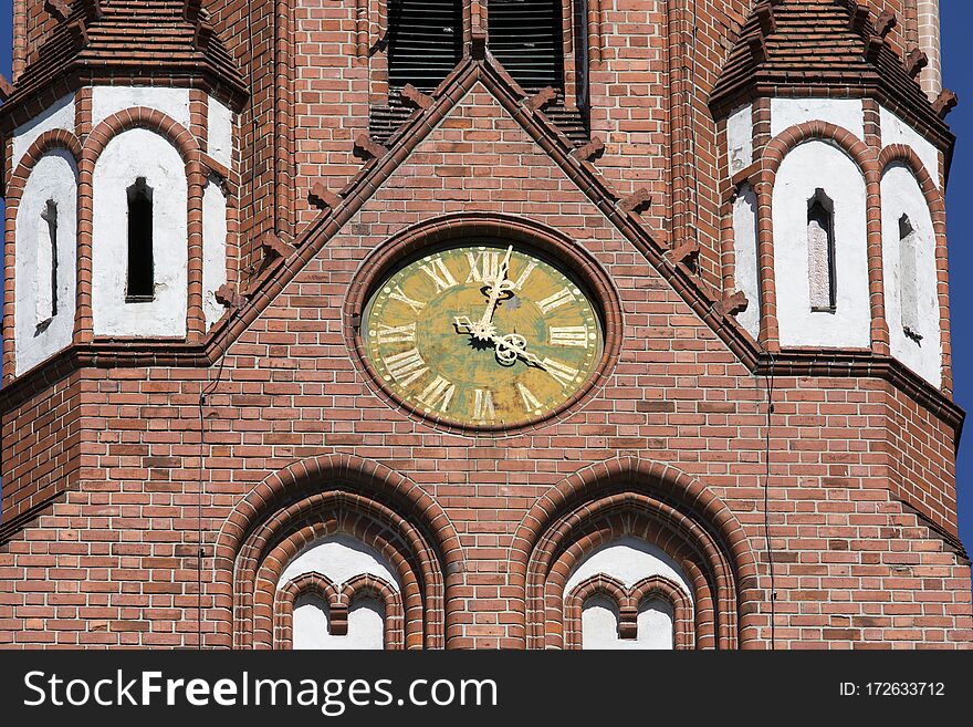 Church of Saint George, neo gothic building in the city center, Sopot, Poland
