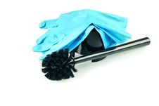 Gloves And Brush Stock Photography Gloves And Brush Stock Photography