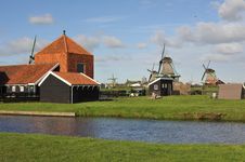 Dutch Windmill Village Stock Photos Dutch Windmill Village Stock Photos
