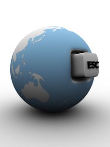 Escape From The Planet Earth Royalty Free Stock Photography Escape From The Planet Earth Royalty Free Stock Photography