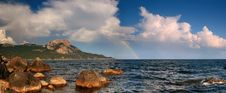 Rainbow Over The Ocean Stock Image Rainbow Over The Ocean Stock Image