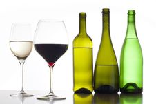 White And Red Wine Stock Photography White And Red Wine Stock Photography