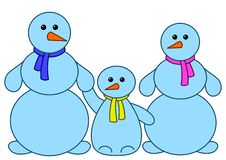 Snowballs Family Stock Images