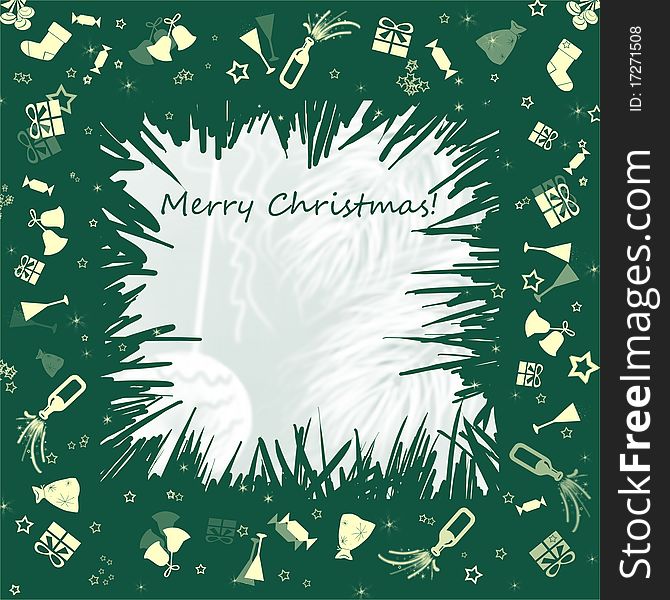 Christmas postcard for the greetings. Christmas postcard for the greetings