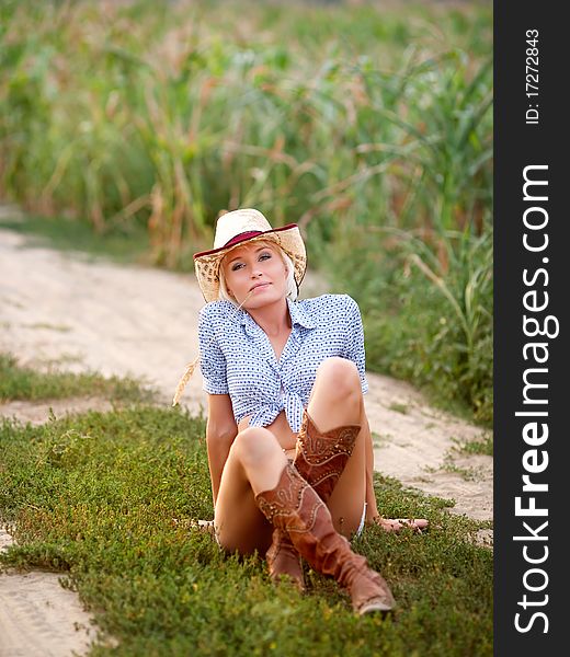 Girl cowpuncher summer, cowboy tenderness