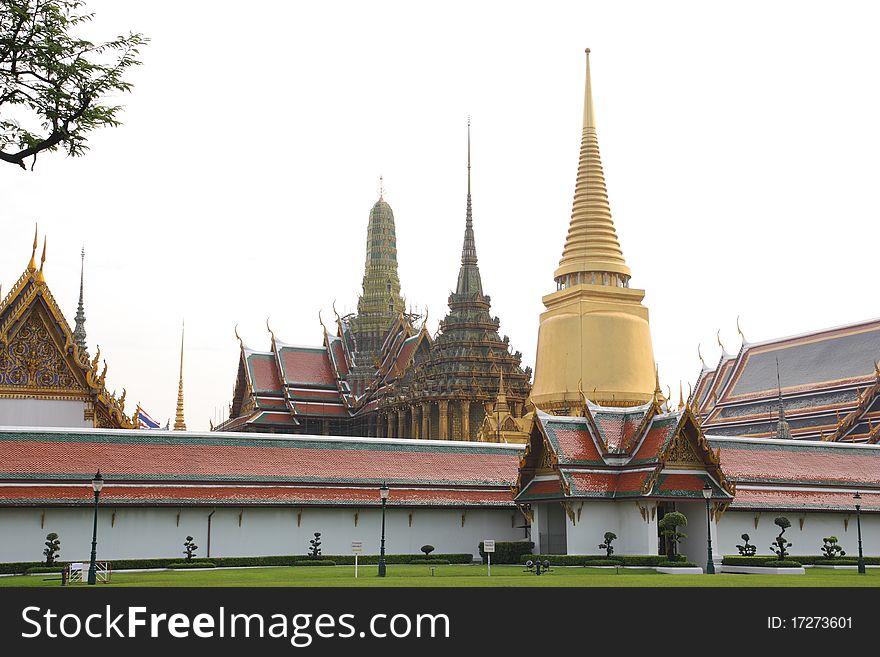 Wat prakaew is landmark of bangkok and Thailand.