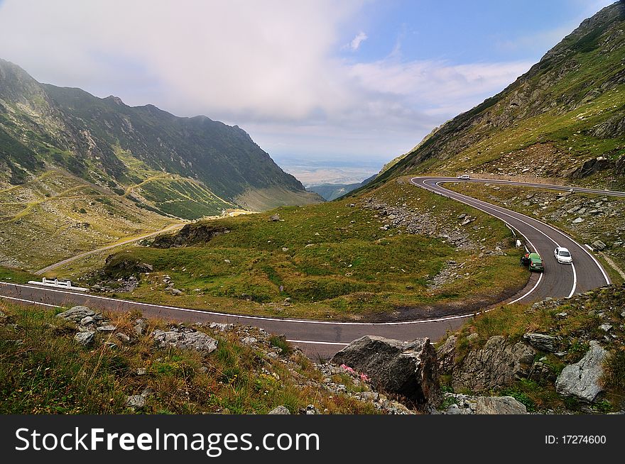 Transfagarasan, the most famous road in Romania. Transfagarasan, the most famous road in Romania