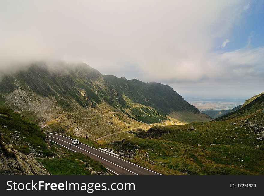 Transfagarasan, the most famous road in Romania. Transfagarasan, the most famous road in Romania