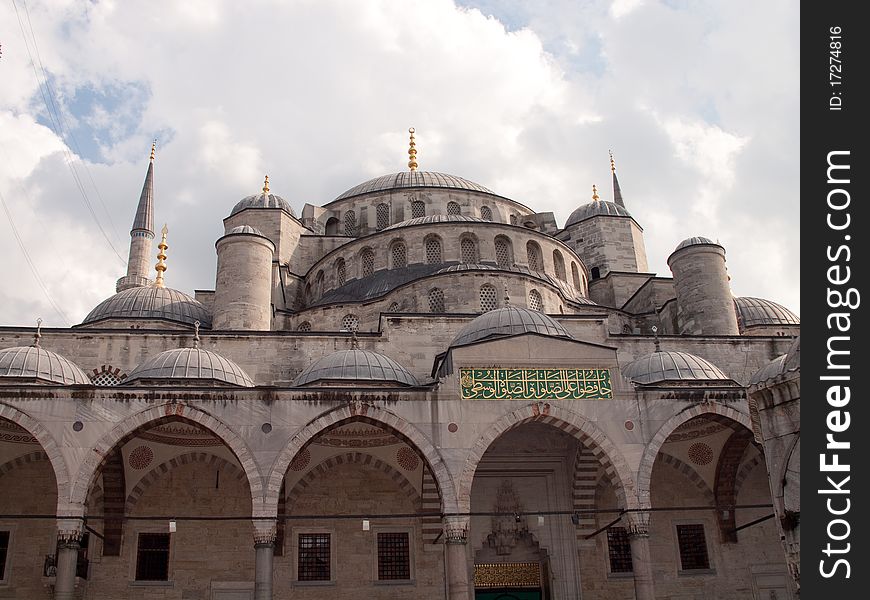 The Blue Mosque in Istanbul.