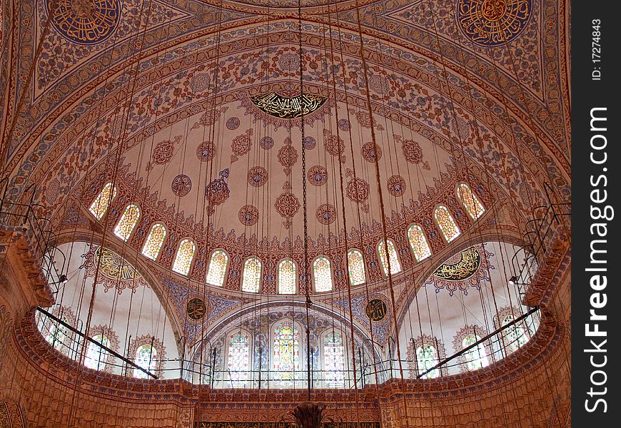 The Blue Mosque in Istanbul.