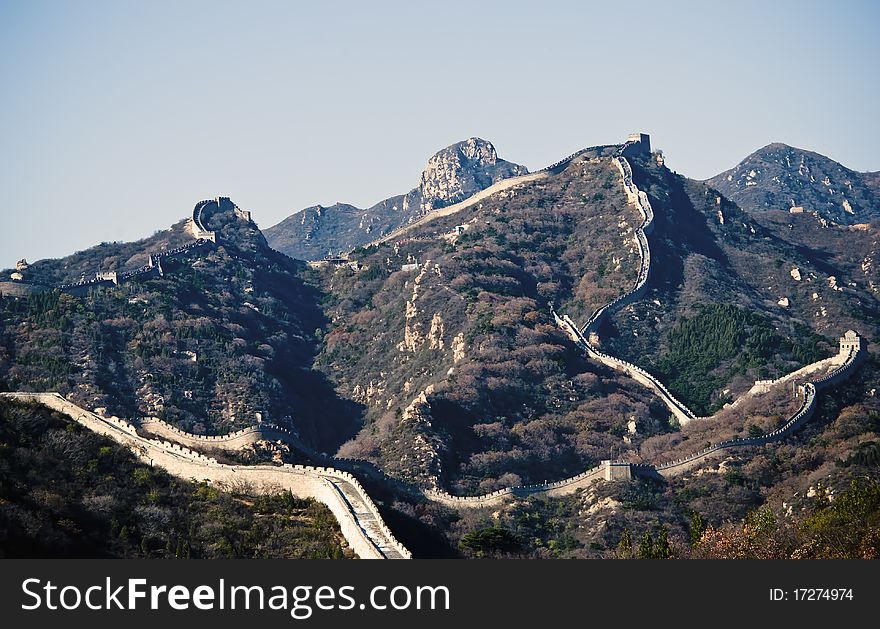 Shooting Badaling Great Wall in Beijing. Shooting Badaling Great Wall in Beijing