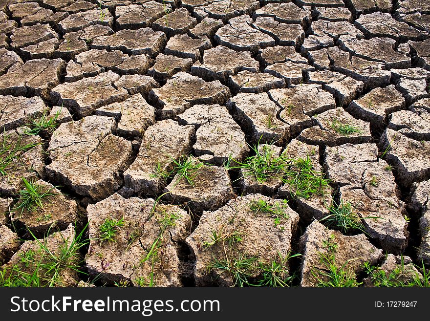 Global warming concept of cracked ground,be arid. Global warming concept of cracked ground,be arid