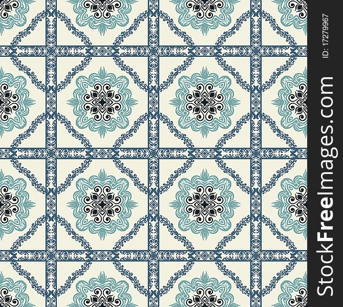 Seamless pattern in retro style