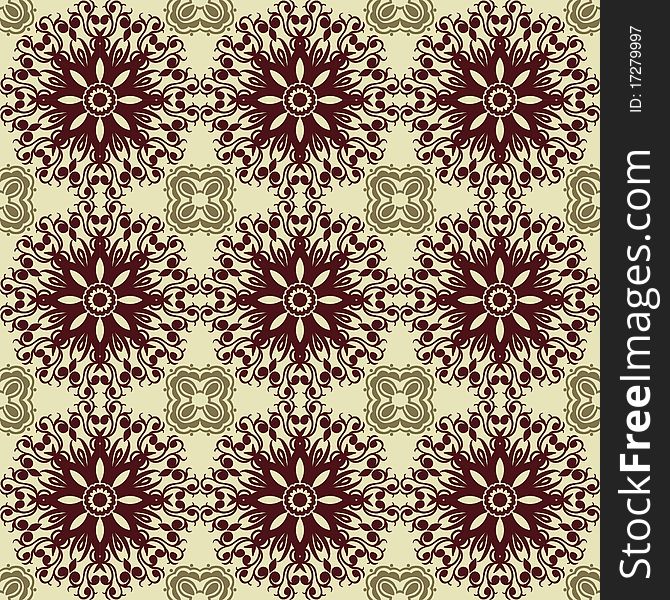 Seamless pattern in retro style