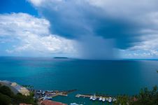 Storm Cloud In The Middle Of The Ocean Stock Photography Storm Cloud In The Middle Of The Ocean Stock Photography