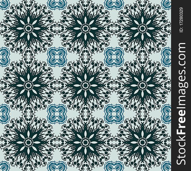 Seamless pattern in retro style