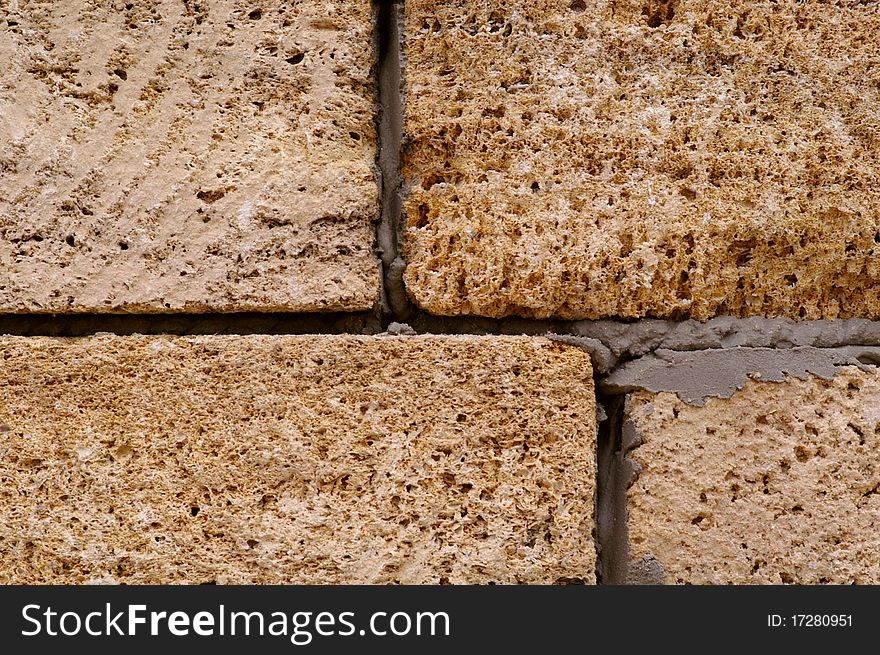 Fragment Of Brick Wall