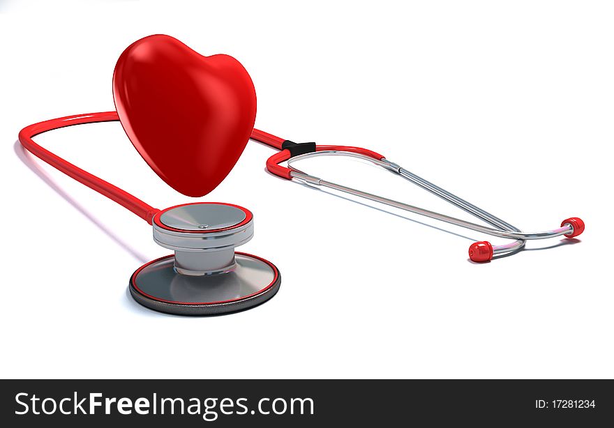 Stethoscope And A Red Heart