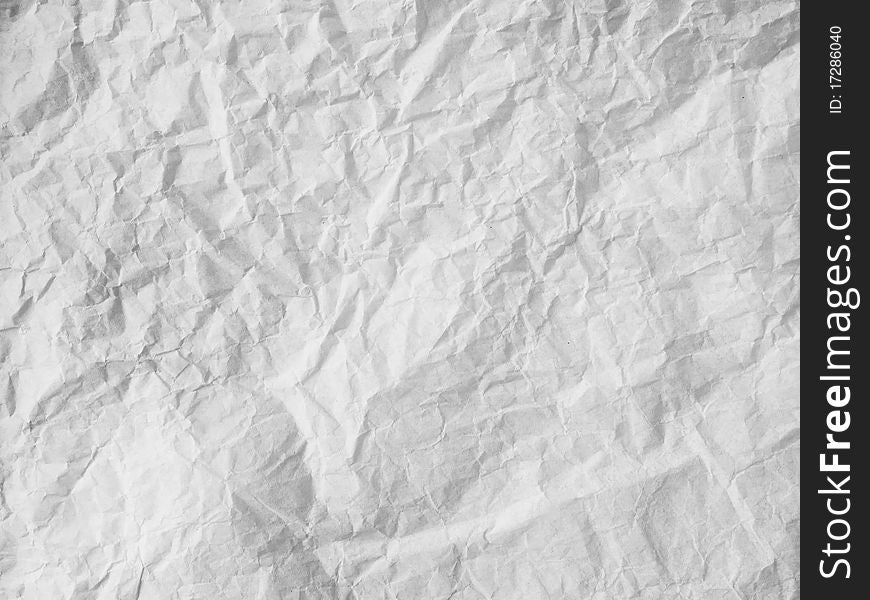 White Crumpled Paper