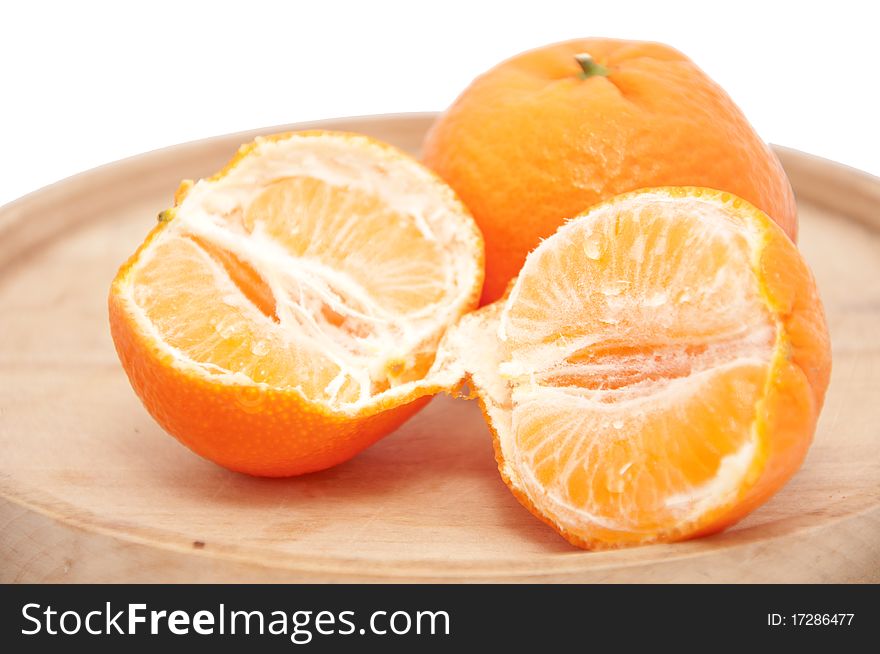 Tangerine Isolated On White