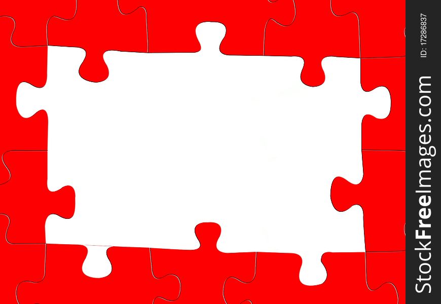Jigsaw puzzle pieces isolated against a white background. Jigsaw puzzle pieces isolated against a white background