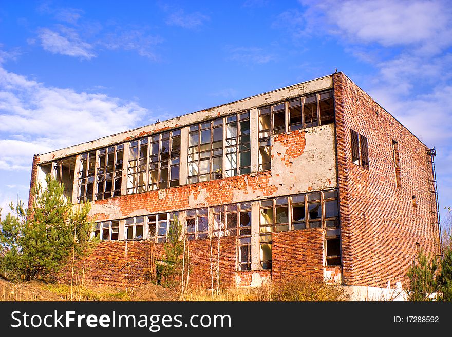 Ruins of a very heavily polluted industrial factory, the place was known as one of the most polluted towns in Europe.