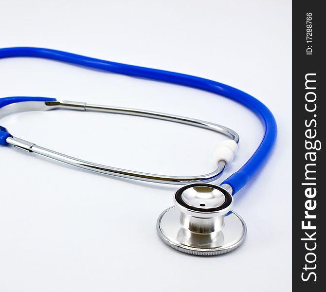 Doctor's stethoscope isolated on a white background