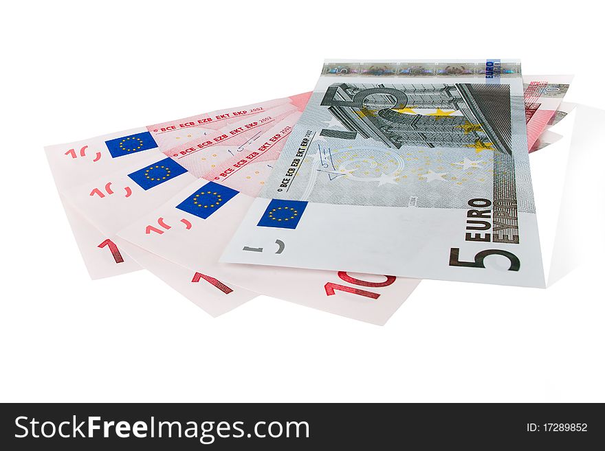 Euro currency  bank notes